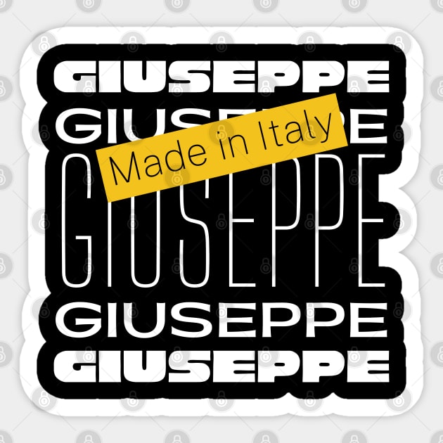 Giuseppe italian name Sticker by bumblethebee